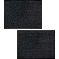 Benson Deurmat - 2x - anti slip - kunststof - antraciet - 80 x 120 cm - voor binnen - schoonloopmat