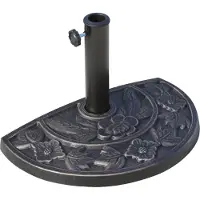 4Goodz Halfronde parasolvoet 9 kg standaard parasol 50x31x32 cm