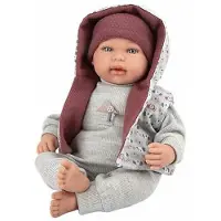 Munecas Arias Elegance Mies Garnet With Try Me Cry Mechanism Baby Doll 45 Cm Grijs Kinderen
