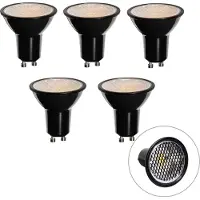 LUEDD Set van 5 GU10 dimbare LED lampen 50mm honingraat 6W 400 lm 3000K