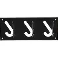 Gispen 1x3 - Kapstok - Zwart - 30 cm breed