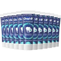 Oral-B 12x Tandpasta Professional Tandsteencontrole Reinigingskristallen Extra Fris 75 Ml