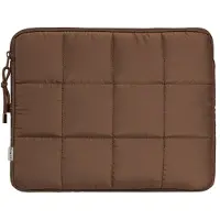 Selencia Puffy Laptophoes 13-14 inch - Laptopsleeve - Mocha