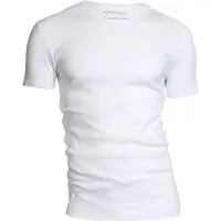 Garage Basis t-shirt v-hals semi bodyfit wit