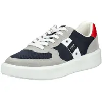 Blauer.USA Sneakers laag grijs / donkergrijs / rood