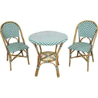 Axi Jacqueline Rotan Bistroset Groen/wit