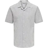 Only & Sons Overhemd 'ONSLounge' lichtblauw / wit