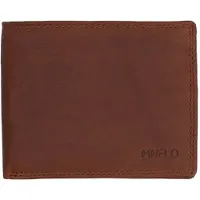 Manfield Cognac leren portemonnee | Maat Onesize