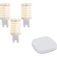 QAZQA Set van 3 slimme G9 dimbare LED lampen 2.5W 250 lm 2700K-6500K incl. Zigbee Smart Hub