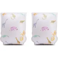 Swim Essentials - Zwembandjes wildlife print - Wilde dieren - Zwemvleugels - 15-30 kg - 2-6 jaar - PVC - Wit/multicolor