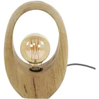 Molecule Tafellamp 1L Arch Wood Massief Mango Naturel