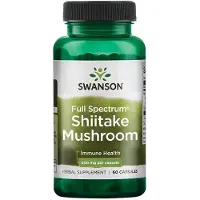 Swanson Health - shiitake-paddenstoel met volledig spectrum + 500 mg, 60 capsules