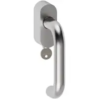 Hardbrass Hard Brass | Shuffle Stockholm Raamkruk Afsluitbaar 304 Inox | Geborsteld RVS