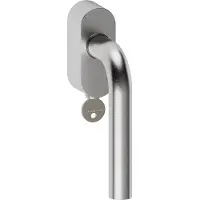 Hardbrass Hard Brass | Shuffle Oslo Raamkruk Afsluitbaar 304 Inox | Geborsteld RVS