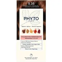 Phyto Permanente Kleuring - - 5.35 Licht Chocoladebruin - Zonder Ammoniak - Voor Alle Haartypes
