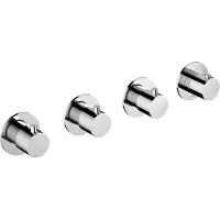 Hotbath Cobber CB7070EXT afbouwdeel inbouwthermostaat met 3 stopkranen verouderd ijzer