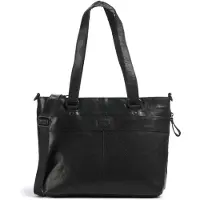 Spikes & Sparrow Leren Shopper - 13.3 inch - Lavendar - Zwart