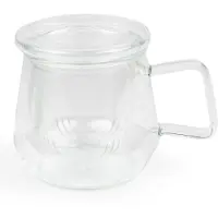 Bredemeijer - Tea for one - theeglas met filter Livorno 290ml- theezeef