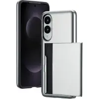 IMoshion Backcover met pasjeshouder voor de Samsung Galaxy S25 Edge - Grijs