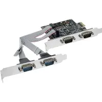 InLine seriële RS232 PCI-Express kaart met 4 9-pins SUB-D poorten