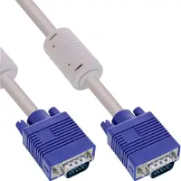 InLine S-VGA kabel, 15-pins HD male / male, grijs, 1,5m
