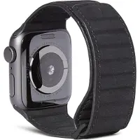Decoded Apple Watch 42/44mm Leren Bandje Zwart