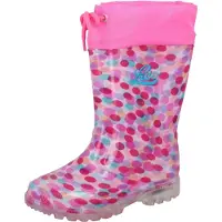 Lico Regenlaarzen 'Power Blinky' turquoise / rosa / magenta
