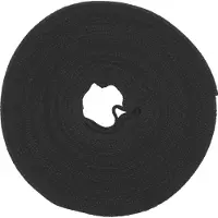 InLine Klittenband rol 16mm / zwart (10 meter)
