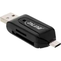 InLine Lecteur double carte otg pour sd et microsd pour android et pc