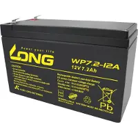 Long WP7.2-12A/F2 Loodaccu 12 V 7.2 Ah Loodvlies (AGM) (b x h x d) 151 x 102 x 65 mm Kabelschoen 6.35 mm VDS-certificering, Geringe zelfontlading,