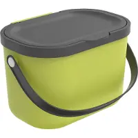 Rotho Albula afvalscheiders - GFT afvalbak - 3,2L - gerecycled materiaal - lime groen