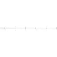 String Relief Haakrail 82 Cm Wit - Haken en hangers Aluminium White - RELIEF-HR-820-300