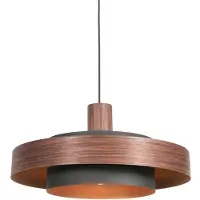 Anne Lighting - hanglamp - Flinter - bruin - metaal - Ø 50cm - E27 - 3329E