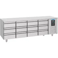 CombiSteel Koelwerkbank - ENERGY LINE - 632L - 12 Laden 1/1 GN - -2°C/+8°C - Geforceerd - 2330x700x850mm