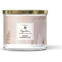 Woodbridge - Luxe Geurkaars Kerst Met 3 lonten WINTER WONDERLAND - grapefruit cranBerry granaatAppel musk