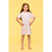 Woody slaapkleed meisjes - roze - bloemetjes all-overprint - 251-10-DZA-Z/930 - maat 116
