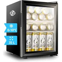 Equivera Mini Fridge for Drinks - Kleine Koelkast - Mini Koelkasten - Minibar - Mini Fridge - Mini Koelkast - Mini Koelkastje - Must have voor in Huis!