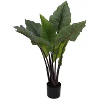 Jumi Kunstbloem Potplant 100cm hoog groen LIKE A LIFE decoratie