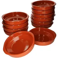 MamboCat Set van 12 cazuela kleikommen Bernd met handgrepen 24cm XL - 99504