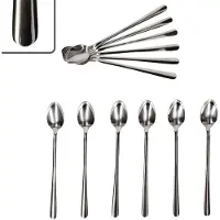 Justinus Set van 12 Style Art latte macchiato lepels voor 12 personen