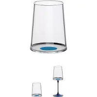 Trebonn Witte Wijnglas / Tumbler SplitGlass Blauw (Set van 2)