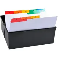 Exacompta Tabbladen 13998E A5 25 tabs Niet geperforeerd Karton A - Z 10 Stuks