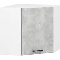 Akord Hoek Keukenkast modulaire OLIWIA W60/60 / Hangkast / Bovenkast / Furniture Factory / Wit – Beton Grijs / 60 x 58 x 30 cm