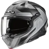 HJC F100 Bios Zwart Grijs Systeemhelm Maat L