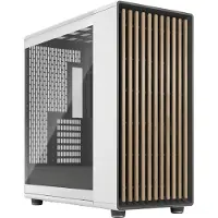Fractal Design Boîtier PC - North XL Chalk White TG Clear - FD-C-NOR1X-04 - E-ATX - Design élégant en bois et en alliage