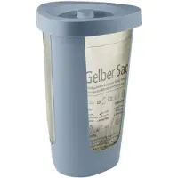 Rotho Fabu afvalzakkenhouder 50L met deksel - blauw