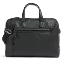 Piquadro Aktentas Leder 43.5 cm Laptopvak zwart