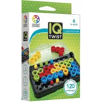 SmartGames IQ Twist - Logisch Denkspel & Reispuzzel - 120 Opdrachten met Pinnen en Gaten - Educatief Solospel - Vanaf 6 Jaar