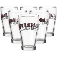Leonardo Solo Latte Macchiatoglas met opdruk - 6 stuks