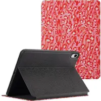 Selencia Vivid tablethoes voor de Apple iPad 9 (2021) 10.2 inch / iPad 8 (2020) 10.2 inch / iPad 7 (2019) 10.2 inch - Wild Spots Lipstick